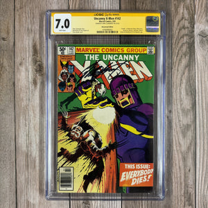 Uncanny X-Men #142 CGC 7.0 WP SS Signed by Chris Claremont, Newsstand Edition "Days of Future Past" part 2 (Cert 0002)