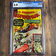 Amazing Spider-Man #14 CGC 5.0 White Pages! 1st appearance of the Green Goblin