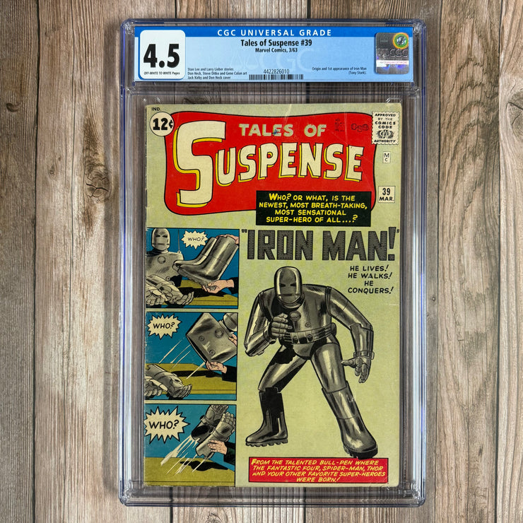 Tales of Suspense #39 CGC 4.5 1st appearance of Iron Man! *Trade Avail.
