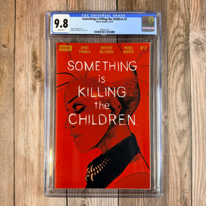 Something is Killing the Children #2 CGC 9.8 WP 1st cameo appearance of Octo, the monster contained in the Octopus stuffed animal (Cert 3014)
