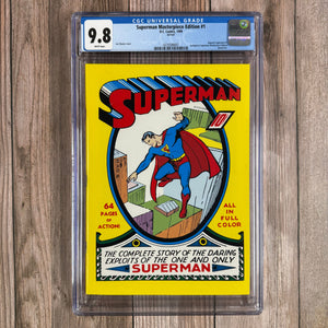 Superman Masterpiece Edition #1 CGC 9.8 (cert 9001)