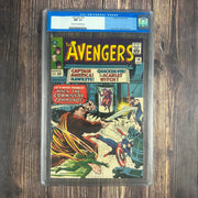 Avengers #18 CGC 9.0 OLD LABEL CLASSIC Cover Art by Jack Kirby