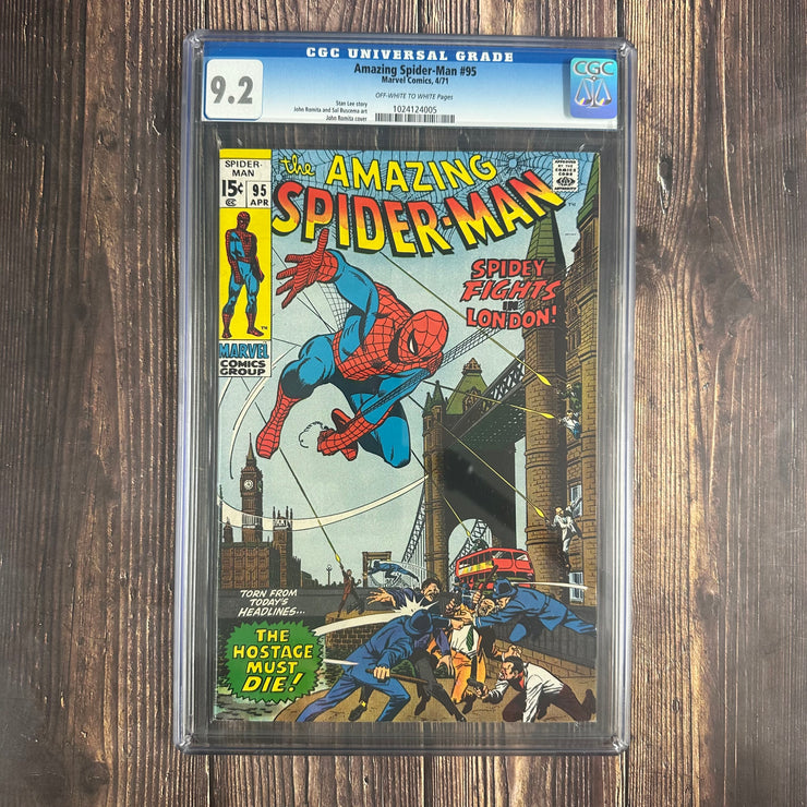 Amazing Spider-Man #95 CGC 9.2 Spider-Man visits London