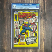 Amazing Spider-Man #121 CGC 9.2 CLASSIC Cover by John Romita Sr., Death of Gwen Stacy
