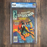 Amazing Spider-Man #252 CGC 9.4 WP 1st appearance of Spider-Man's Black Costume, NEWSSTAND EDITION