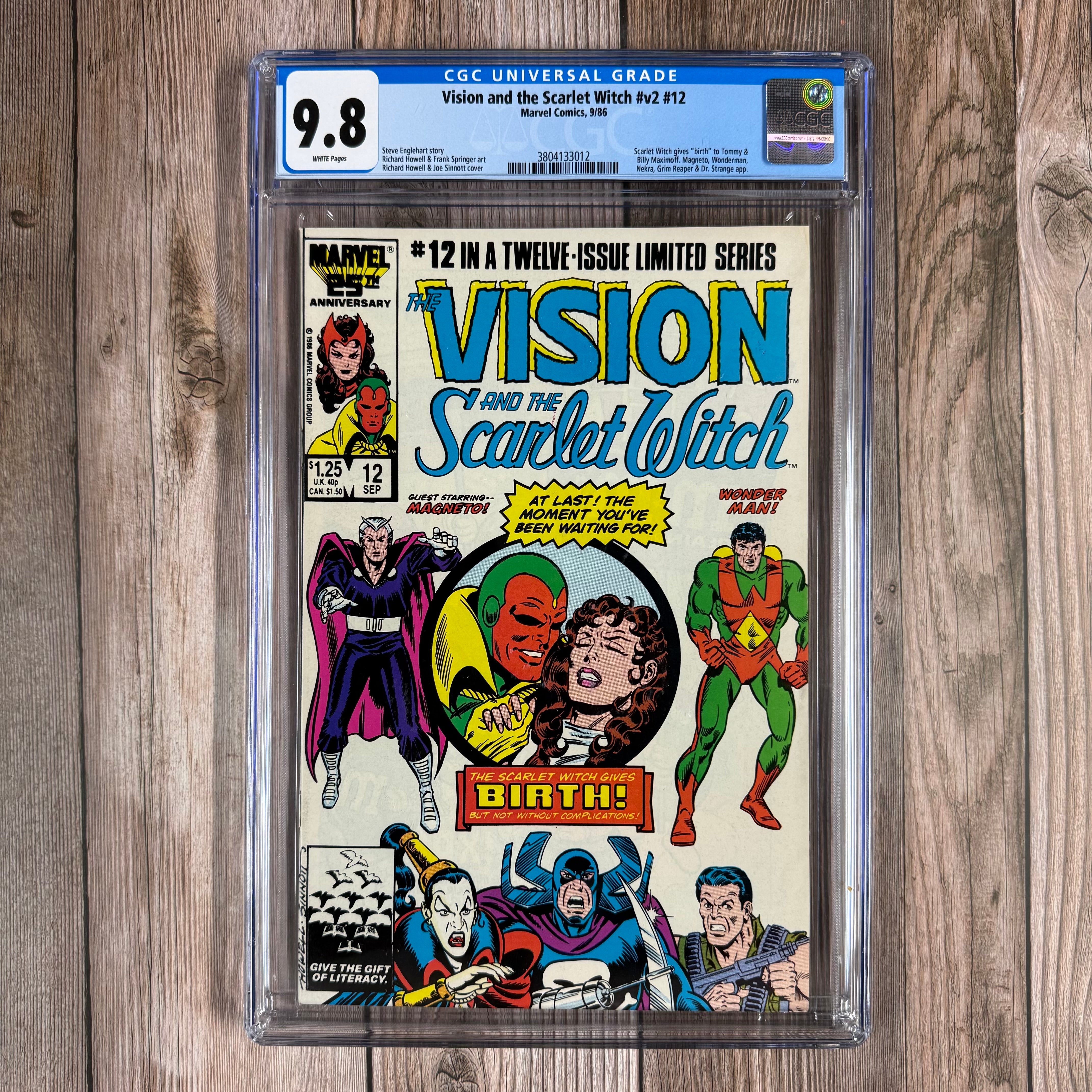 Vision and the Scarlet Witch #12 CGC 9.8 WP 1st Appearance of Billy Ka ...