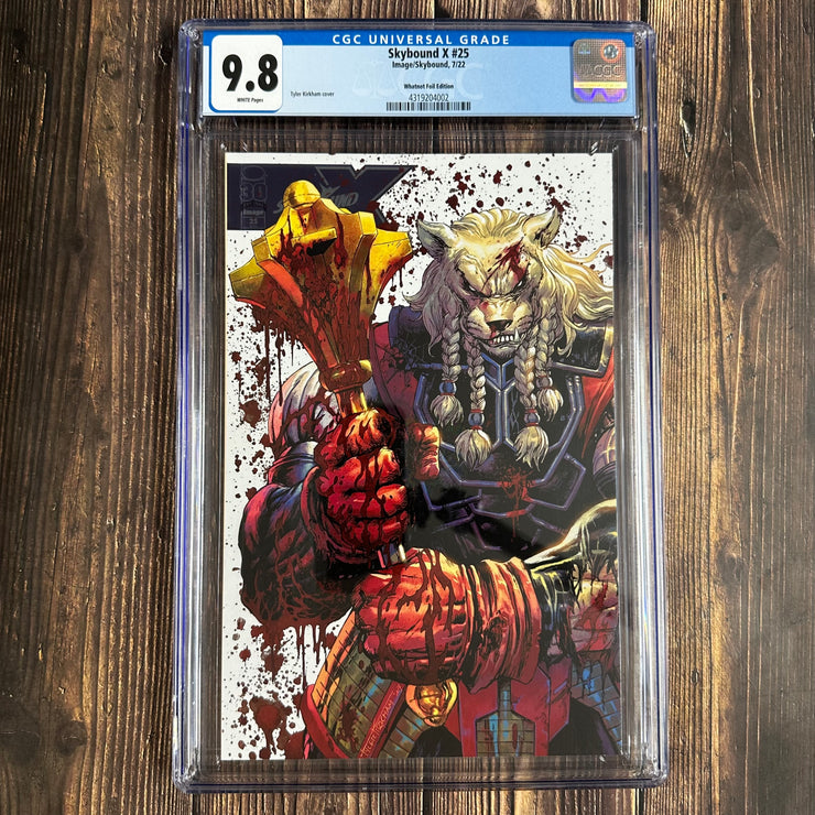 Skybound X #25 CGC 9.8 Whatnot Foil Edition, Variant cover art by Tyler Kirkham