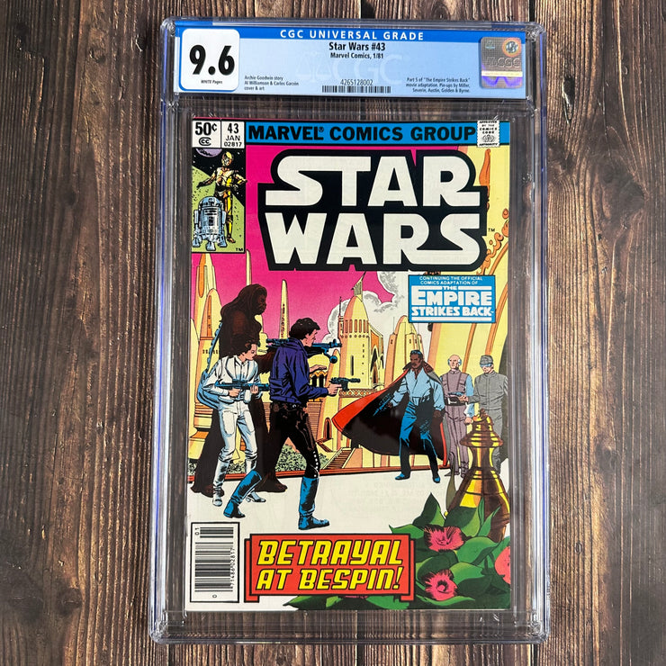 Star Wars #43 CGC 9.6 WP NEWSSTAND, 1st app of Lando & 2nd app of Boba Fett