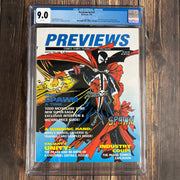 Previews #v2 #3 CGC 9.0 1st published images of Spawn in full color