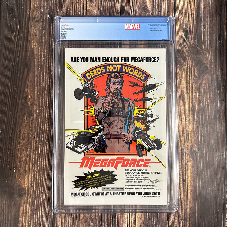 Wolverine Limited Series #1 CGC 9.8 Cert 6001, WP, First solo Wolverine title