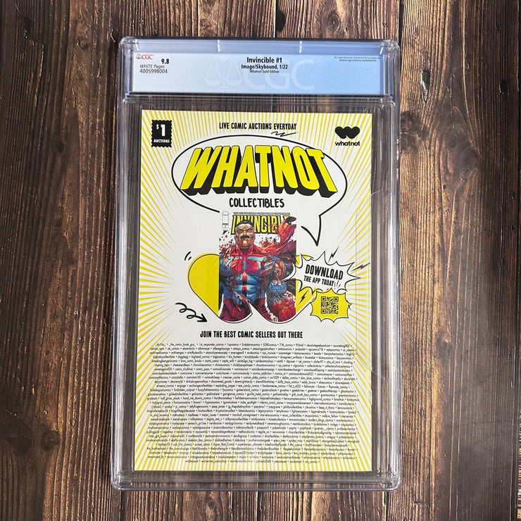 Invincible #1 CGC 9.8 Cert 8004, Whatnot Gold Edition