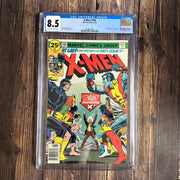 X-Men #100 CGC 8.5 Classic battle of the original X-Men vs the new X-Men