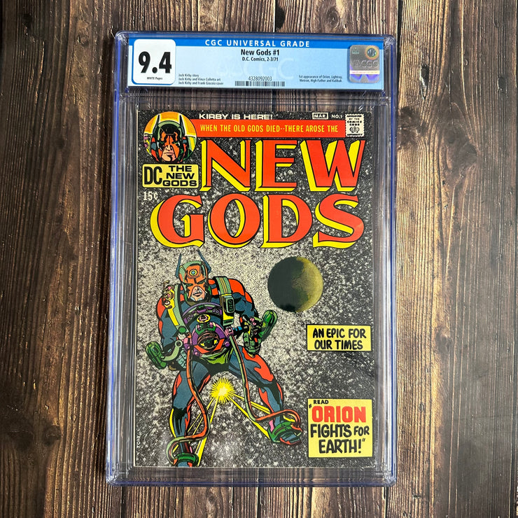 New Gods #1 CGC 9.4 WP, 1st app of Orion, Highfather, Metron & More!