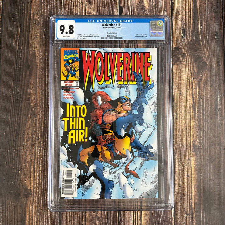 Wolverine #131 CGC 9.8 Recalled Edition!