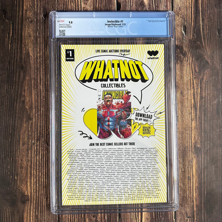 Invincible #1 CGC 9.8 Whatnot "Virgin" Edition - J