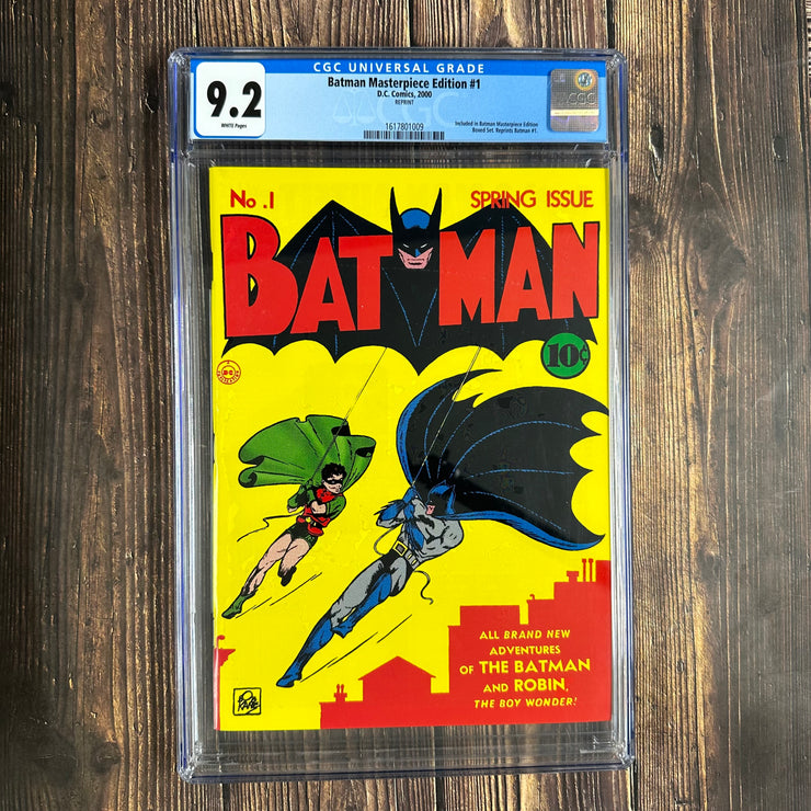 Batman Masterpiece Edition #1 CGC 9.2 WP, Reprint, Included in Batman Masterpiece Edition Boxed Set