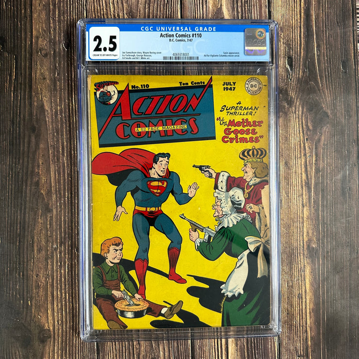 Action Comics #110 CGC 2.5 Cover by Wayne Boring