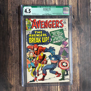 Avengers #10 CGC 4.5, Qualified Grade, 1st appearance of Immortus