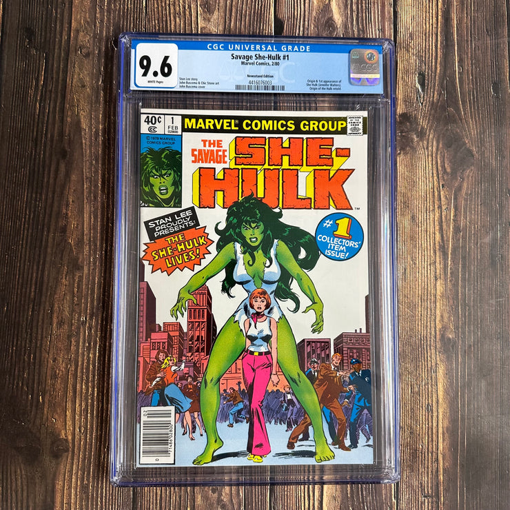 Savage She-Hulk #1 CGC 9.6 Newsstand Origin & 1st app of She-Hulk!