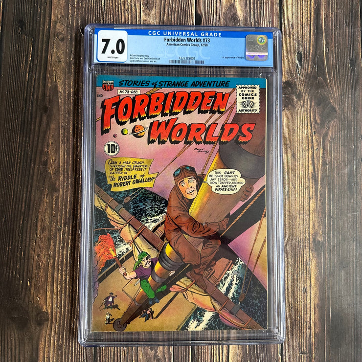 Forbidden Worlds #73 CGC 7.0 1st app of Herbie Popnecker!