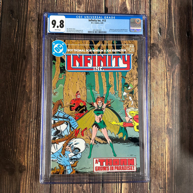 Infinity Inc. #13 CGC 9.8 1st Todd McFarlane art for DC!