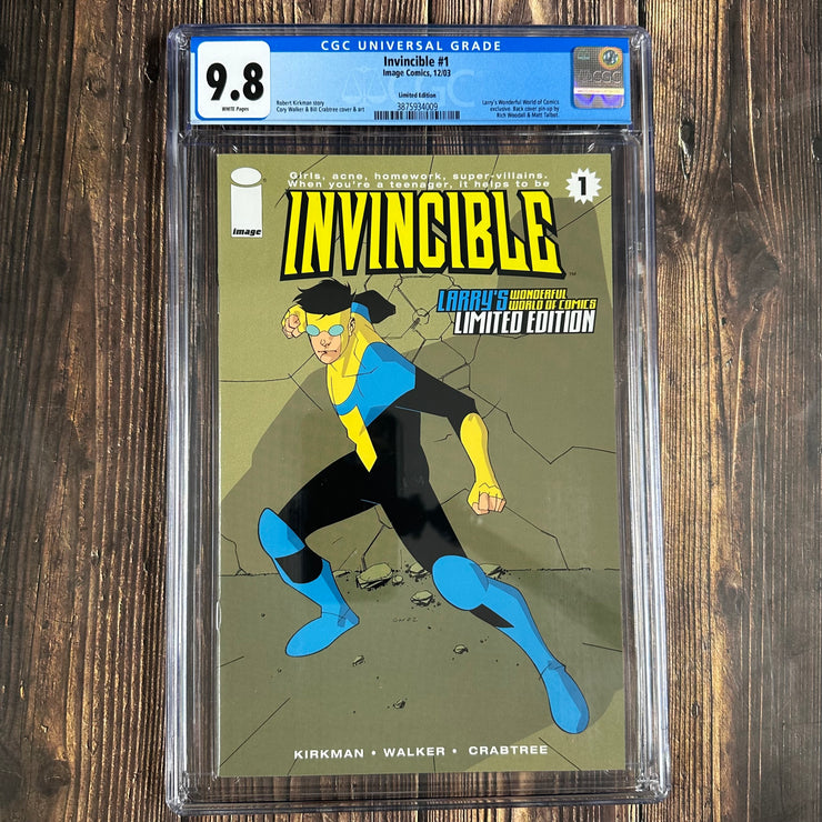 Invincible #1 CGC 9.8 Larry's Limited Edition, limited to 1,000 copies