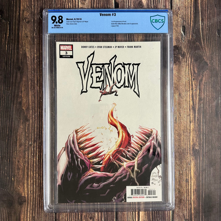 Venom #3 CBCS 9.8 1st full app of Knull