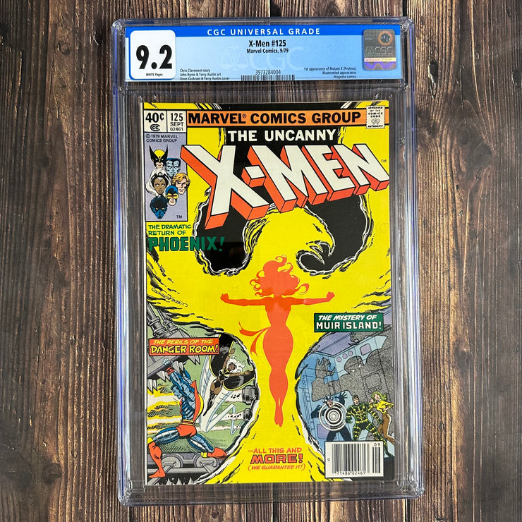 X-Men #125 CGC 9.2 WP NEWSSTAND, 1st cameo app of Mutant X aka Proteus