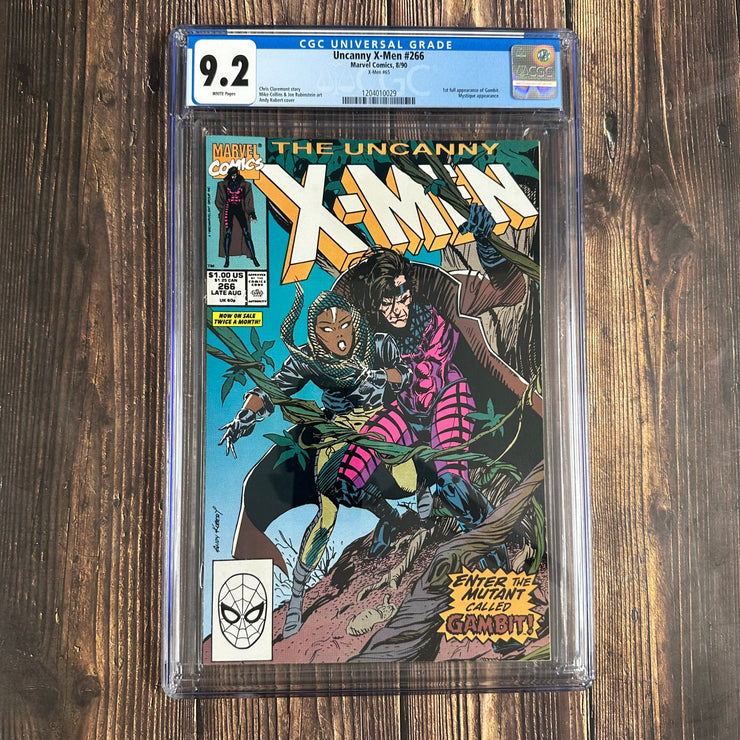 Uncanny X-Men #266 CGC 9.2 1st full app of Gambit