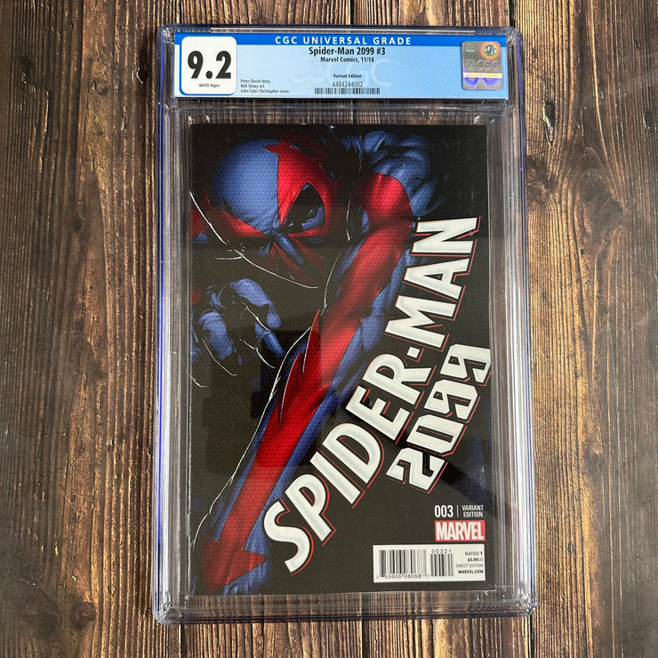 Spider-Man 2099 #3 CGC 9.2 1:25 Variant Cover by John Tyler Christopher