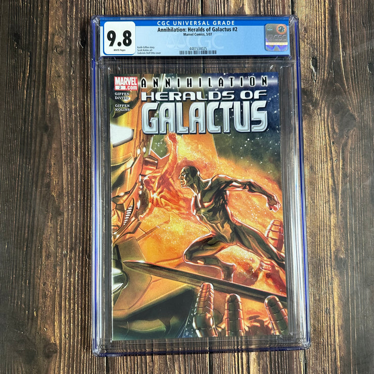 Annihilation: Heralds of Galactus #2 CGC 9.8 Cover Art by Gabriele Dell'Otto