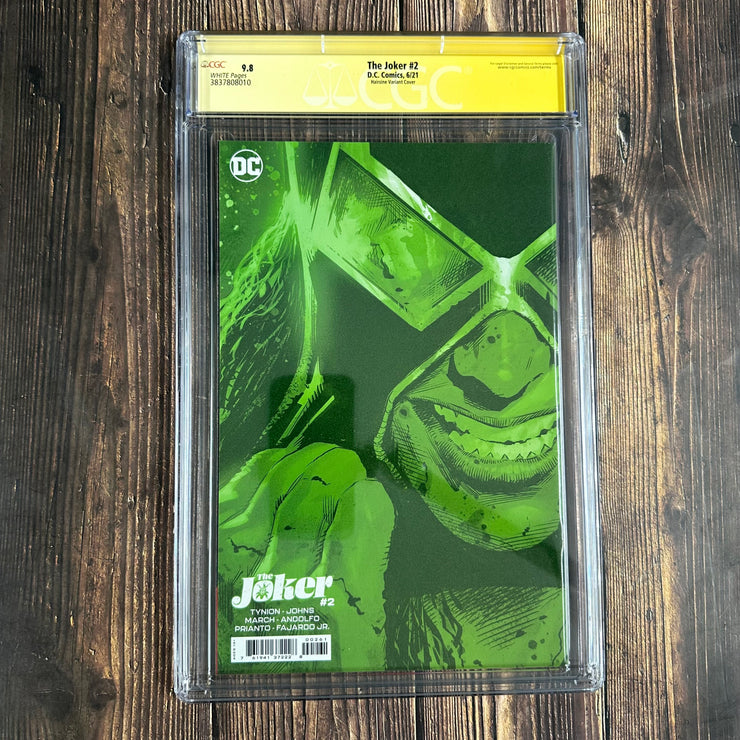 The Joker #2 CGC 9.8 Signed by James Tynion IV, 1:50 Hairsine "Virgin" Cover