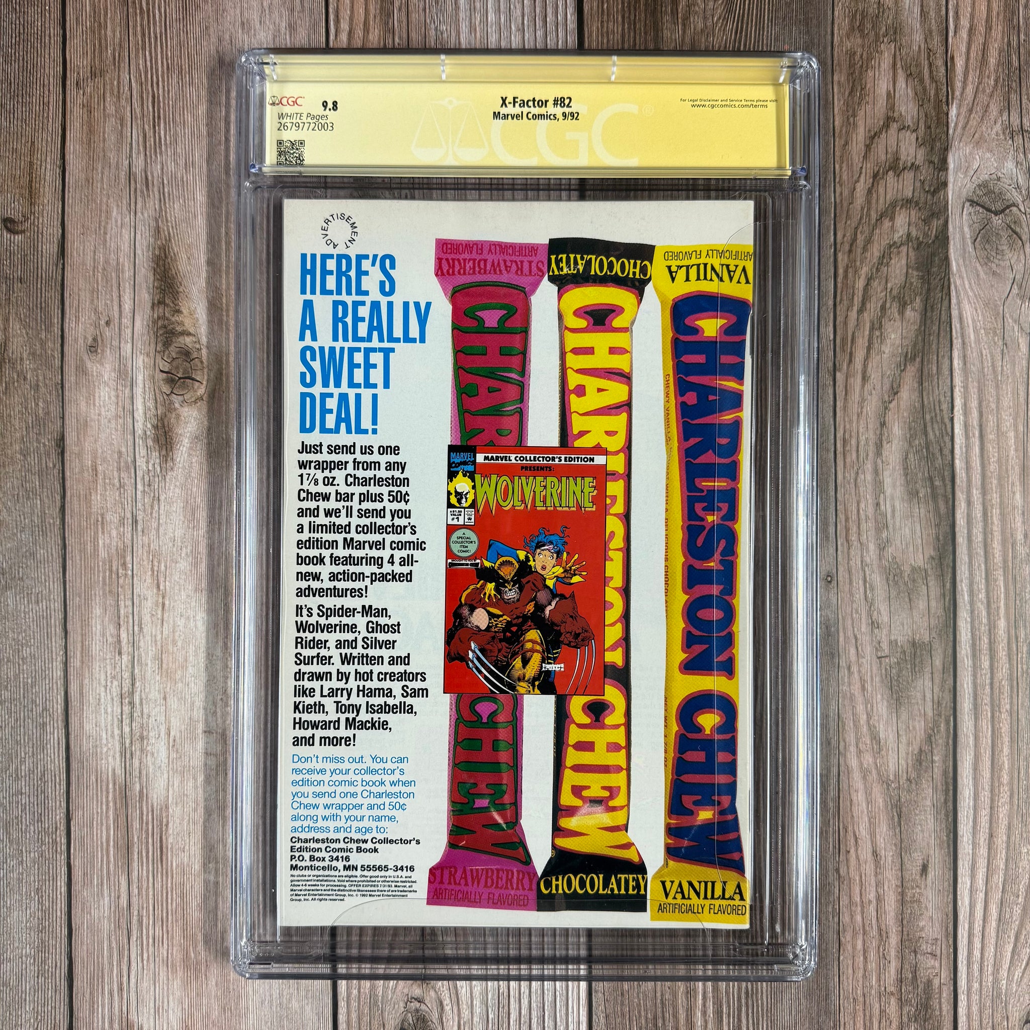アメコミ aaaa X-Factor #82 CGC 9.8 WP SS Signed by Joe Quesada Brotherhood of