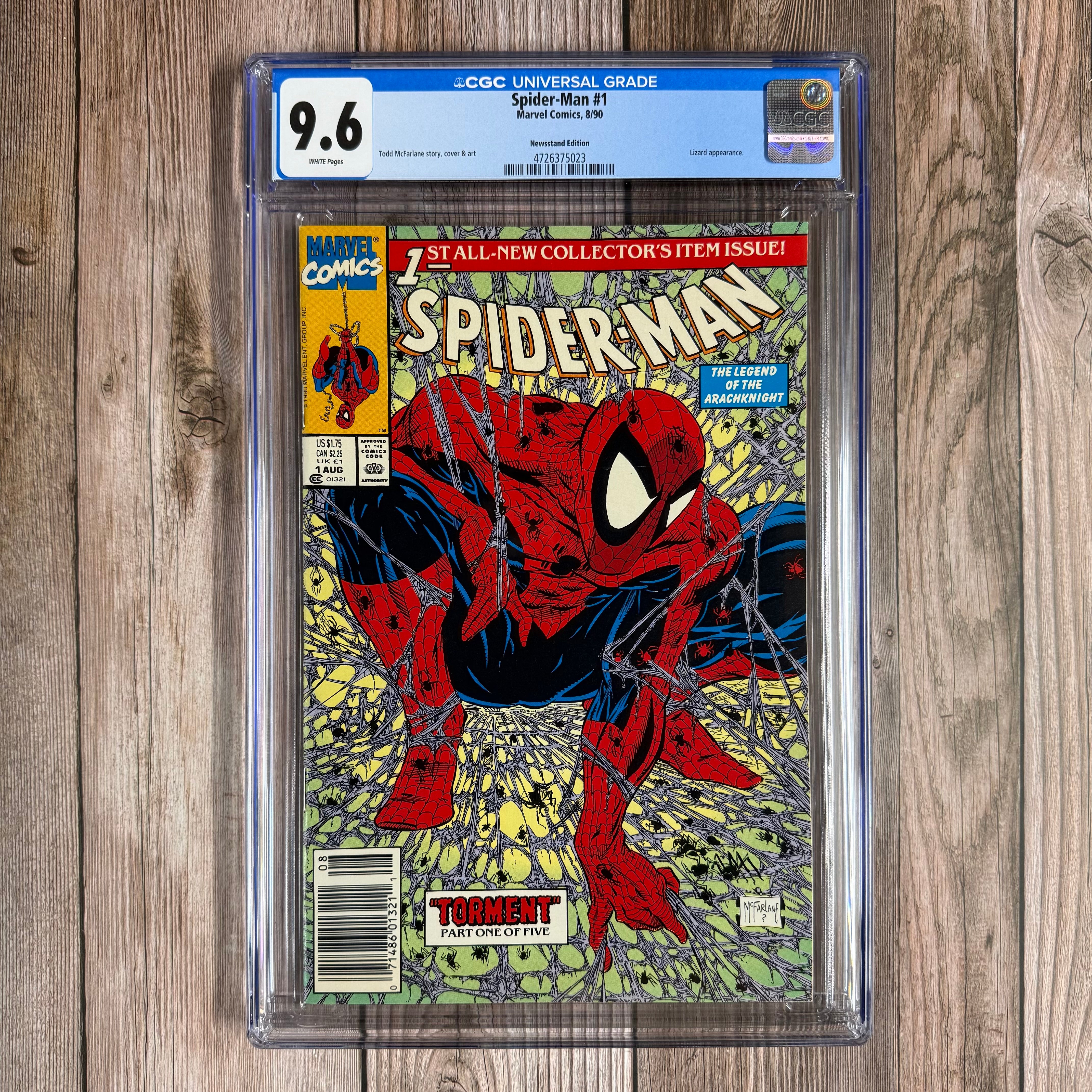 Peter様① Spider-Man #1 CGC 9.6 WP Premiere issue of the fourth ongoing