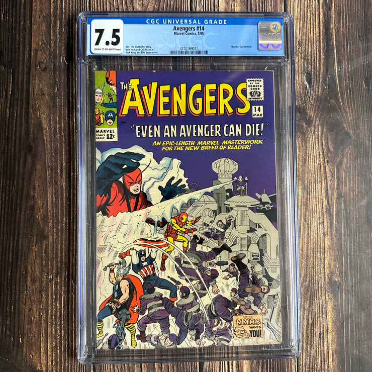 Avengers #14 CGC 7.5 Watcher app