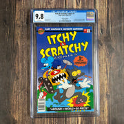 Itchy & Scratchy Comics #1 CGC 9.8 WP , Four-issue series featuring the Simpsons, NEWSSTAND !