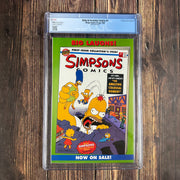 Itchy & Scratchy Comics #1 CGC 9.8 WP , Four-issue series featuring the Simpsons, NEWSSTAND !