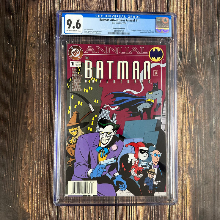 Batman Adventures Annual #1 CGC 9.6 , 1st appearance of Roxy Rocket, 3rd appearance of Harley Quinn , NEWSSTAND !