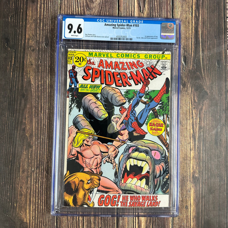 Amazing Spider-Man #103 CGC 9.6 WP, 1st appearance of Gog