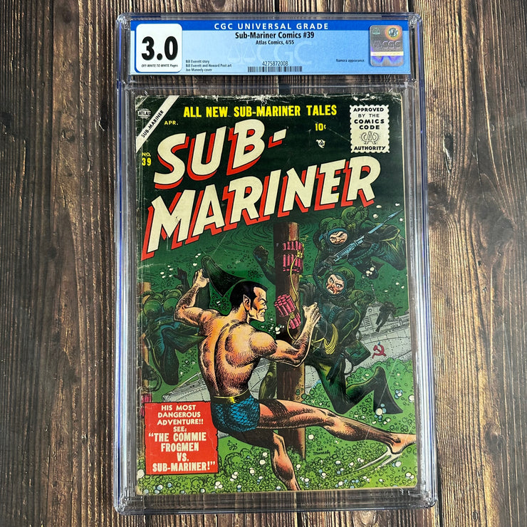 Sub-Mariner Comics #39 CGC 3.0 Cover art by Joe Maneely, Namora Appearance