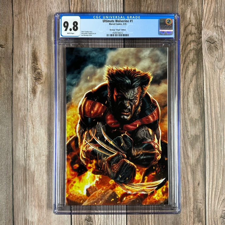 Ultimate Wolverine #1 CGC 9.8 Bermejo Variant 1:100 Premiere issue