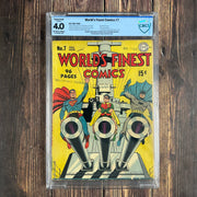 World's Finest Comics #7 CBCS 4.0 Conserved Jerry Siegel