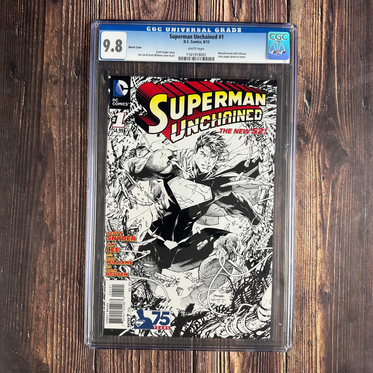 Superman Unchained #1 CGC 9.8 Sketch Cover