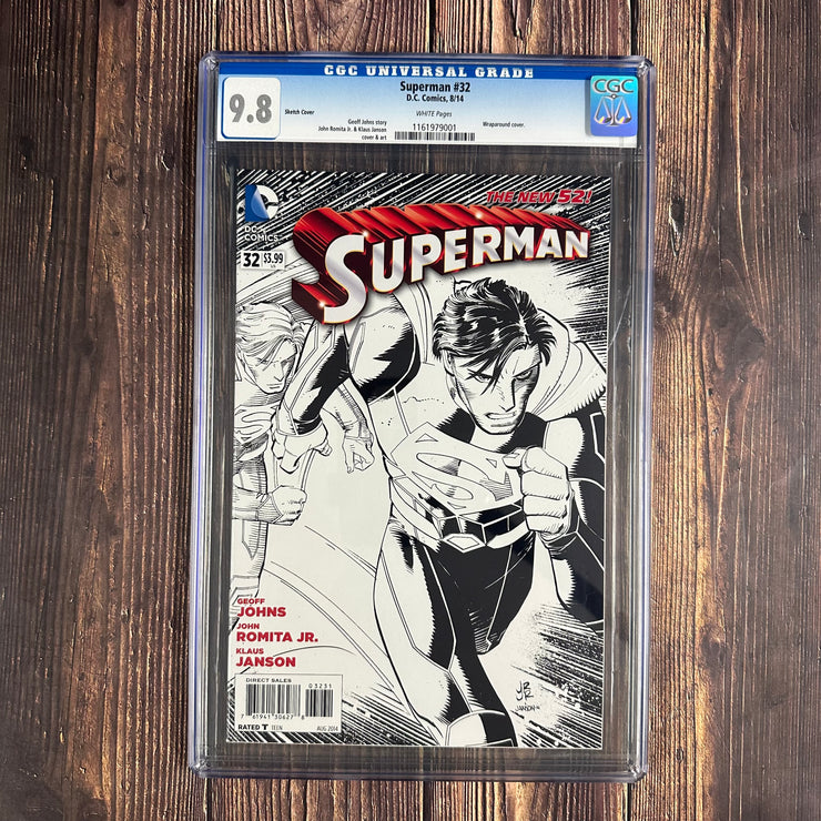 Superman #32 CGC 9.8 Wraparound Sketch Cover