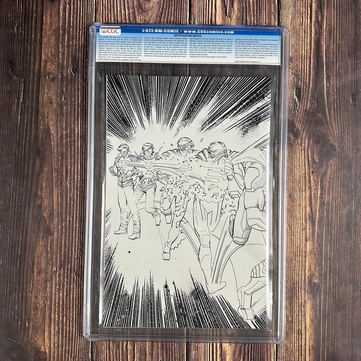 Superman #32 CGC 9.8 Wraparound Sketch Cover