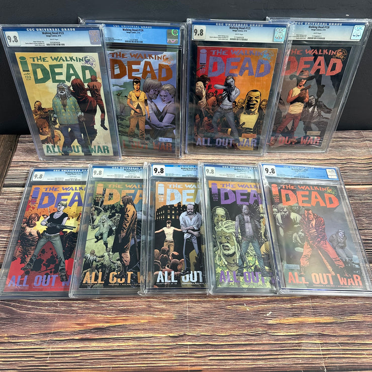 Walking Dead 9 Total Slabs (#116-119 & #121-126)