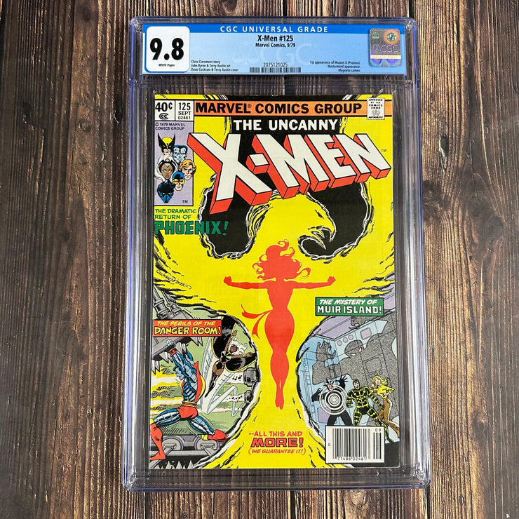 X-Men #125 CGC 9.8 WP, 1st cameo app of Mutant X aka Proteus Newsstand