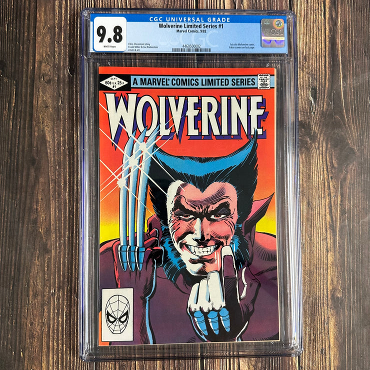 Wolverine Limited Series #1 CGC 9.8 WP, First solo Wolverine title