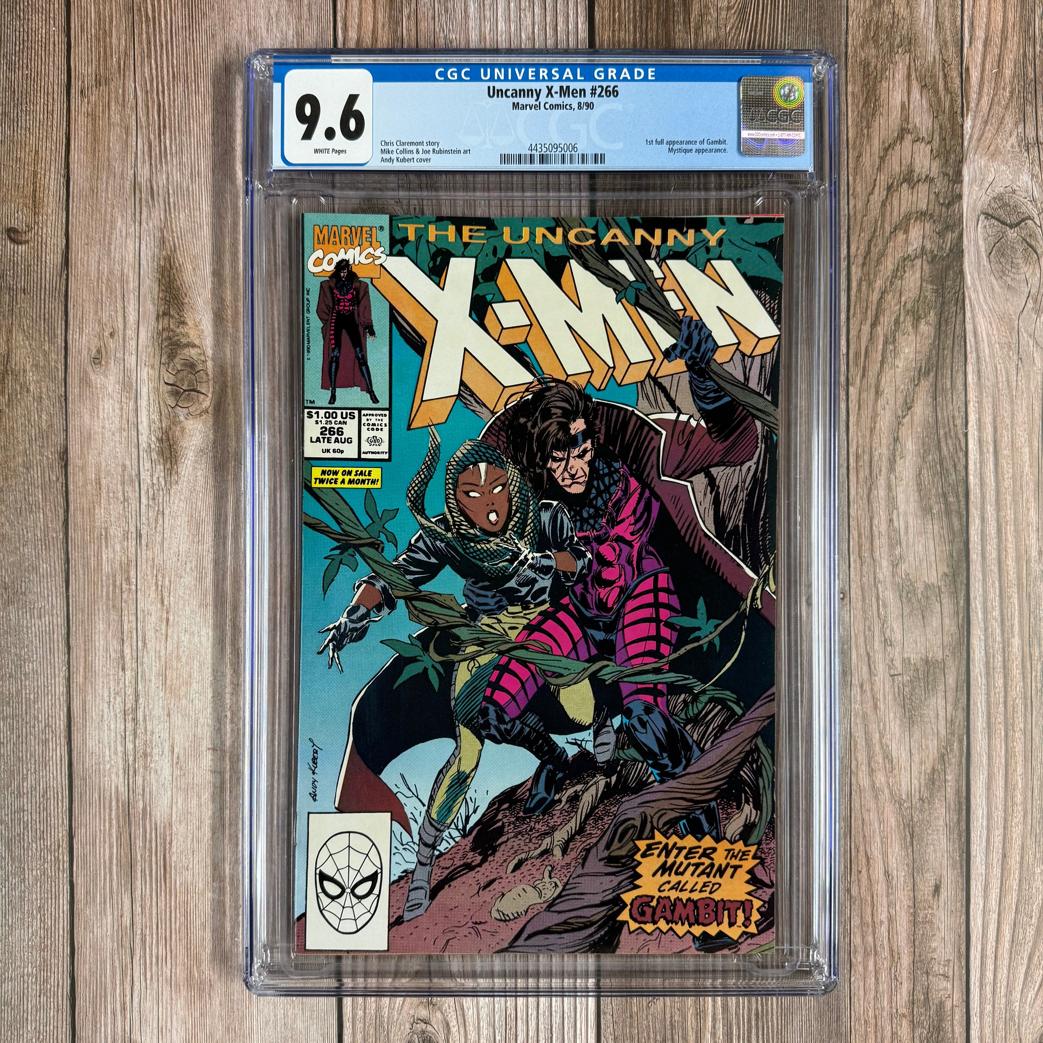 Uncanny X-Men #266 CGC 9.6 WP 1st Full Appearance of Gambit (Cert