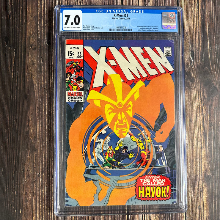 X-Men #58 CGC 7.0 1st app of Havok in costume